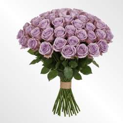Enchanted Lilac Bouquet – Lavender Roses & Baby’s Breath