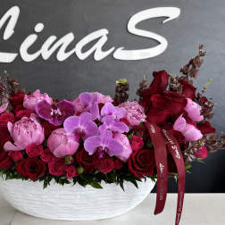 Crimson Blush Elegance