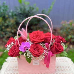 “ Thinking of You ” Red rose Arrangement