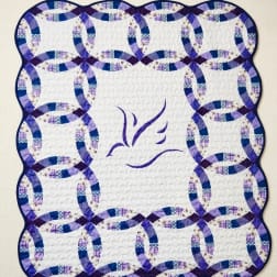 Shades of Purple Peace Rings Throw
