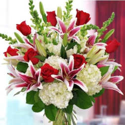 ROSES, HYDRANGEA, LILIES