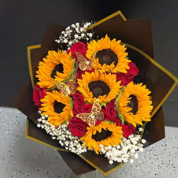 BUCHON SUNFLOWER ROSES