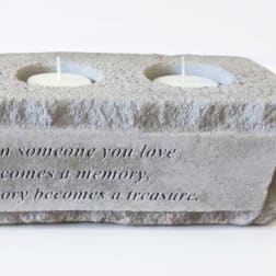 Memory Becomes a Treasure Tea-Light Stone
