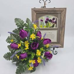 " A Sister's Memory" Print with Silk Arrangement