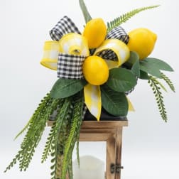 Rustic Farmhouse Lemon Lighted Lantern