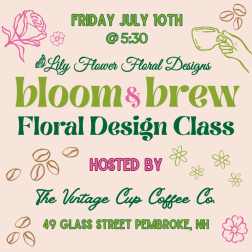 Bloom & Brew Floral Design Class