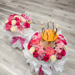 Sweet Bloom Celebration- Cake Bouquet