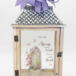 Always in my Thoughts Forever in my Heart Lighted Lantern