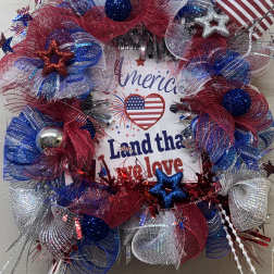 Celebrate America Door Wreath