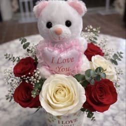 I Love you Cup Arrangement