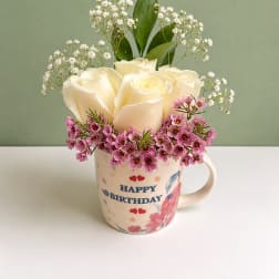 Birthday Cup Arrangement