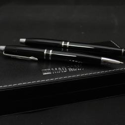 Silver & Black Pen Set