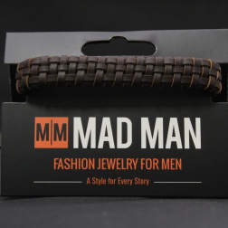 Men's Mad Man Leather Bracelet - Orlando