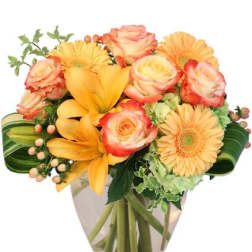Love Me at Sunset Vase Arrangement