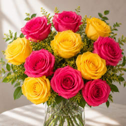 Summer Glow Rose Bouquet