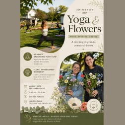 Yoga and Flower Design at Juniper Farms