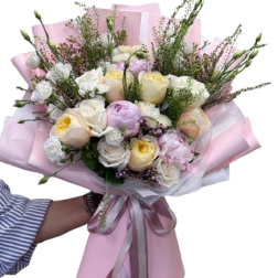 Pastel Serenade Bouquet by The Flower Spot