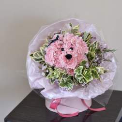 Puppy Bouquet - Pink