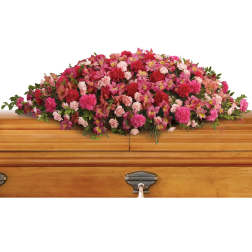 A Life Loved Casket Spray by Teleflora