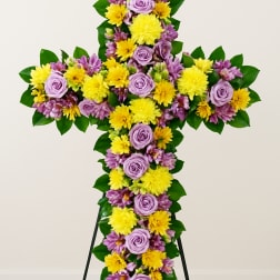 Golden Grace Standing Cross Spray