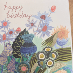 Blue Thistle Card