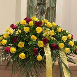 Casket Spray of Just Roses