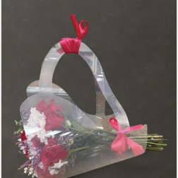 Hot pink love bag