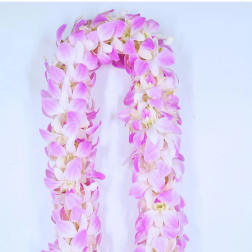 Blush pink Double Orquid Lei