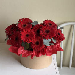 A beautiful box with gerberas