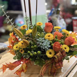 Autumn Harvest Box Arrangement