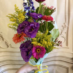 Local Bloom Wrapped Bouquet