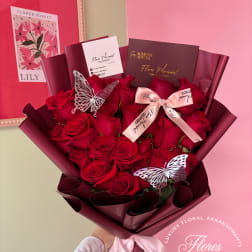 24 red roses