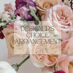 Mixed bouquet of blush, cream, and purple roses