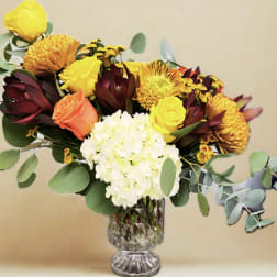 Jewels of fall floral arrangement