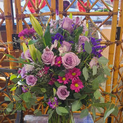 Purple Rose Arangement