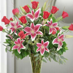 Enchanted Lilies and Roses