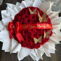 Romance love bouquet.