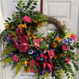 Door Wreath Spring - summer