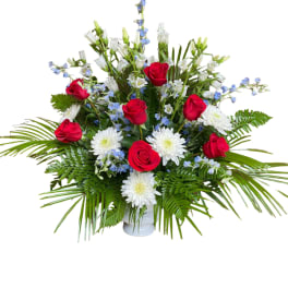 Patriotic Urn Pot