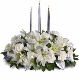 Silver Elegance Centerpiece