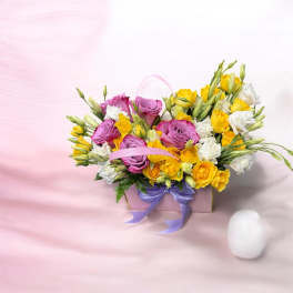 Pastel Petals tote