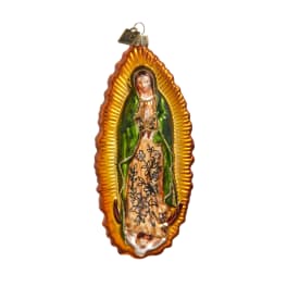 Religious ornament with a painted figure in a gold frame