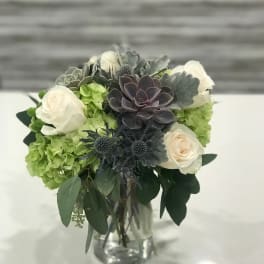 Roses and Succulents for the Desk