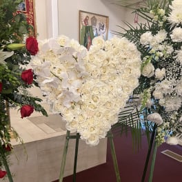 Heart with Orchid