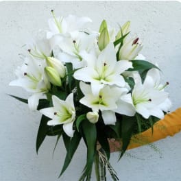 Bouquet Of White Lilies