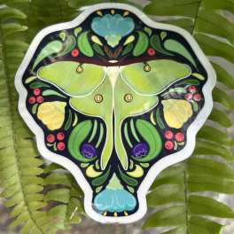Luna Moth Sticker