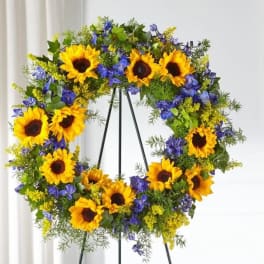 The beautiful Sunflowers Wreath