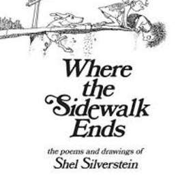 Black-and-white book cover with cartoon drawings and title text