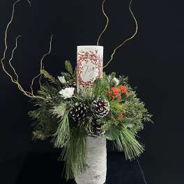 Joy (LED) Candle and Candlestand
