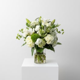 Eternal Grace White and Green Bouquet